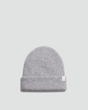 Men's Rag & Bone Addie Beanie Cashmere Hats Grey | 165UHQZLC