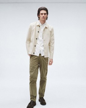 Men's Rag & Bone Fit 2 Stretch Twill Chino Slim Fit Pants Pale Army | 350AIRZGY