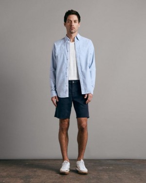 Men's Rag & Bone Perry Cotton Stretch Twill Slim Fit Shorts Salute | 594OZVJFT