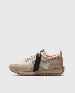 Men's Rag & Bone Retro Runner Bomber - Suede Low Shoes Grey | 396ODJCUL