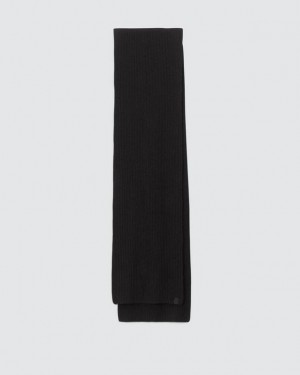 Women's Rag & Bone Ace Cashmere Midweight Scarf Black | 120DSJPKM