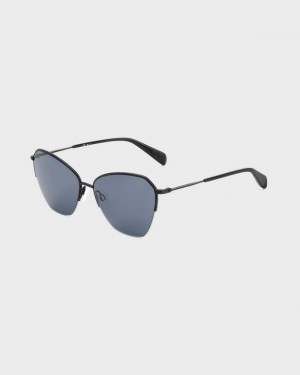 Women's Rag & Bone Avery Sunglasses Black | 413CQZPAT