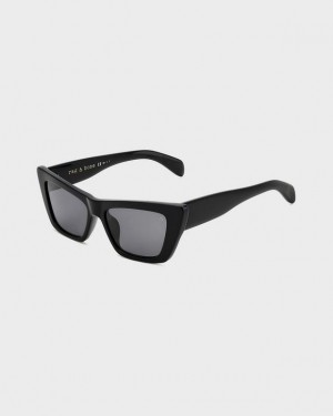 Women's Rag & Bone Delphine Sunglasses Black | 289YHWNRD