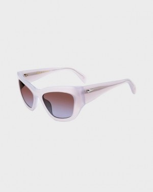 Women's Rag & Bone Gwyn Cat Eye Sunglasses Purple | 952DCUTYV