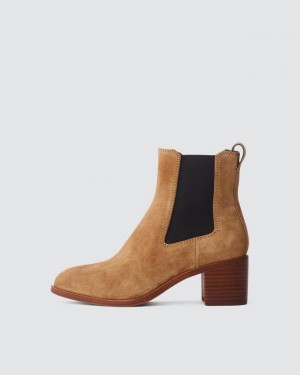 Women's Rag & Bone Hazel - Suede Chelsea Boots Sabbia Suede | 302TDRQHY