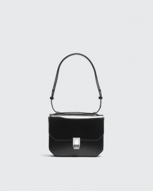 Women's Rag & Bone Max Medium Crossbody Bag Black | 521PQEUAR