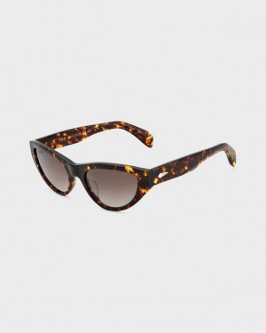 Women's Rag & Bone Ola Butterfly Sunglasses Havana | 768WNUJPD