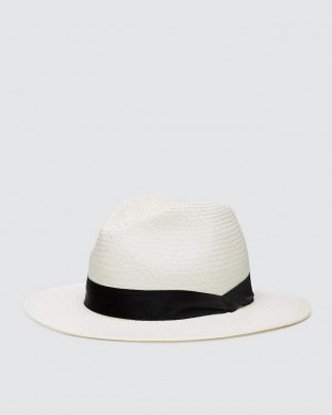 Women's Rag & Bone Panama Straw Hats White | 504JYENXU