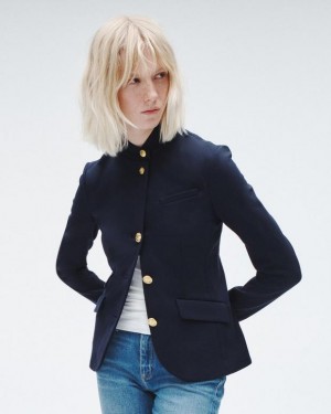 Women's Rag & Bone Slade Ponte Slim Fit Blazers Salute | 268XODNEI