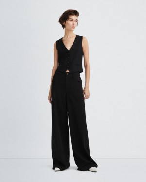 Women's Rag & Bone Sofie Ponte Classic Fit Pants Black | 179SYVCKL