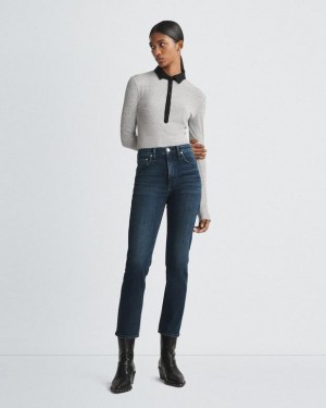 Women's Rag & Bone Wren Ankle Slim High-Rise Vintage Stretch Jeans Ella | 126ZTNOBQ