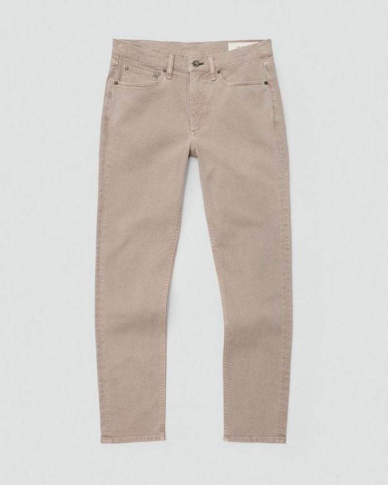 Men's Rag & Bone Fit 2 Slim Fit Aero Stretch Jeans Limestone | 649MNTFUK