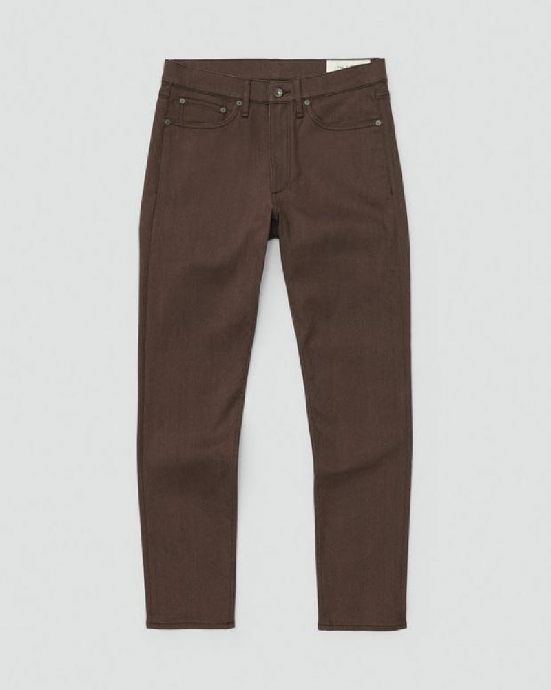 Men's Rag & Bone Fit 2 Slim Fit Authentic Stretch Jeans Brown | 039IYWZOH