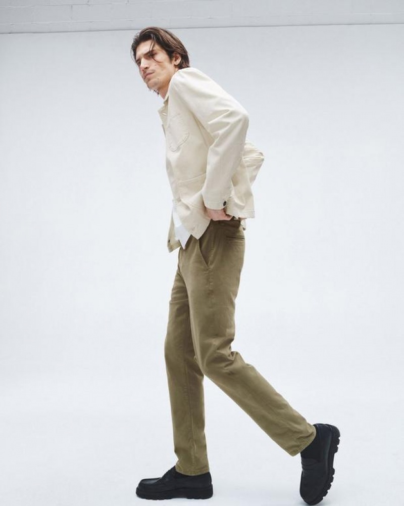 Men's Rag & Bone Fit 2 Stretch Twill Chino Slim Fit Pants Pale Army | 350AIRZGY