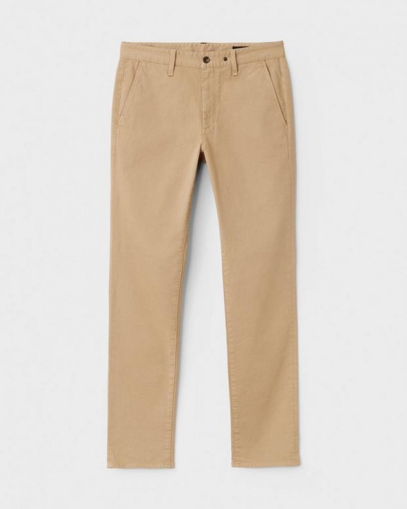 Men's Rag & Bone Fit 2 Stretch Twill Chino Slim Fit Pants Cornstalk | 436EAUCGO