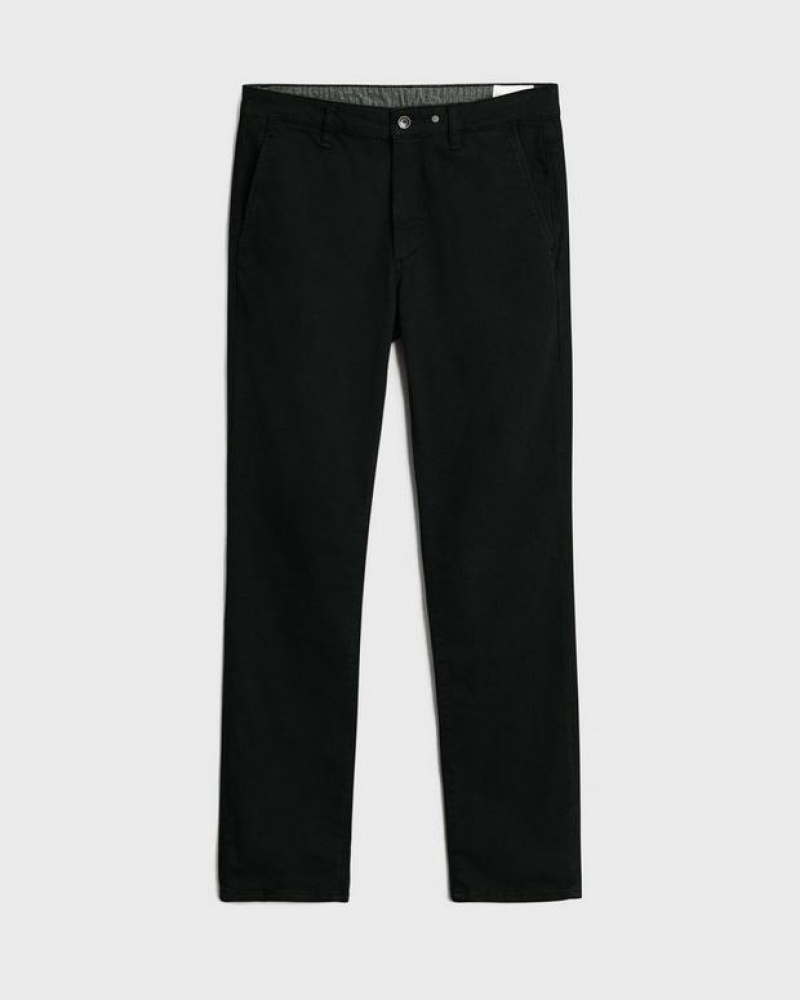 Men's Rag & Bone Fit 2 Stretch Twill Chino Slim Fit Pants Black | 835SXHQOP