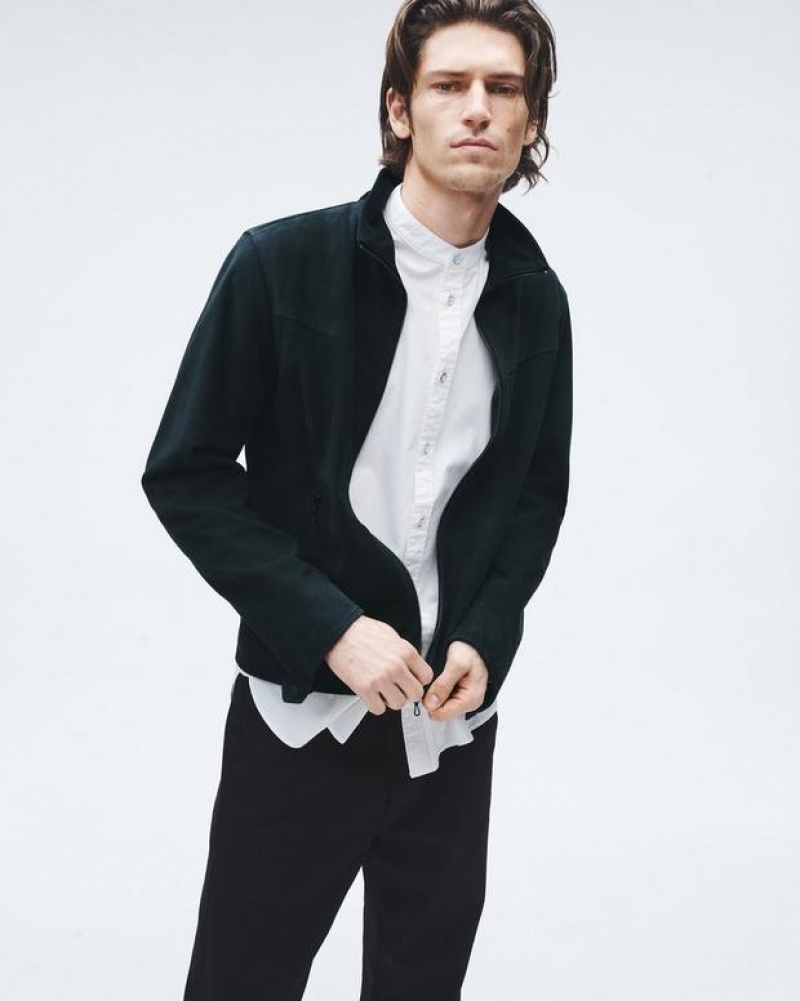 Men's Rag & Bone Grant Suede Classic Fit Jackets Salute | 490KMGJPY