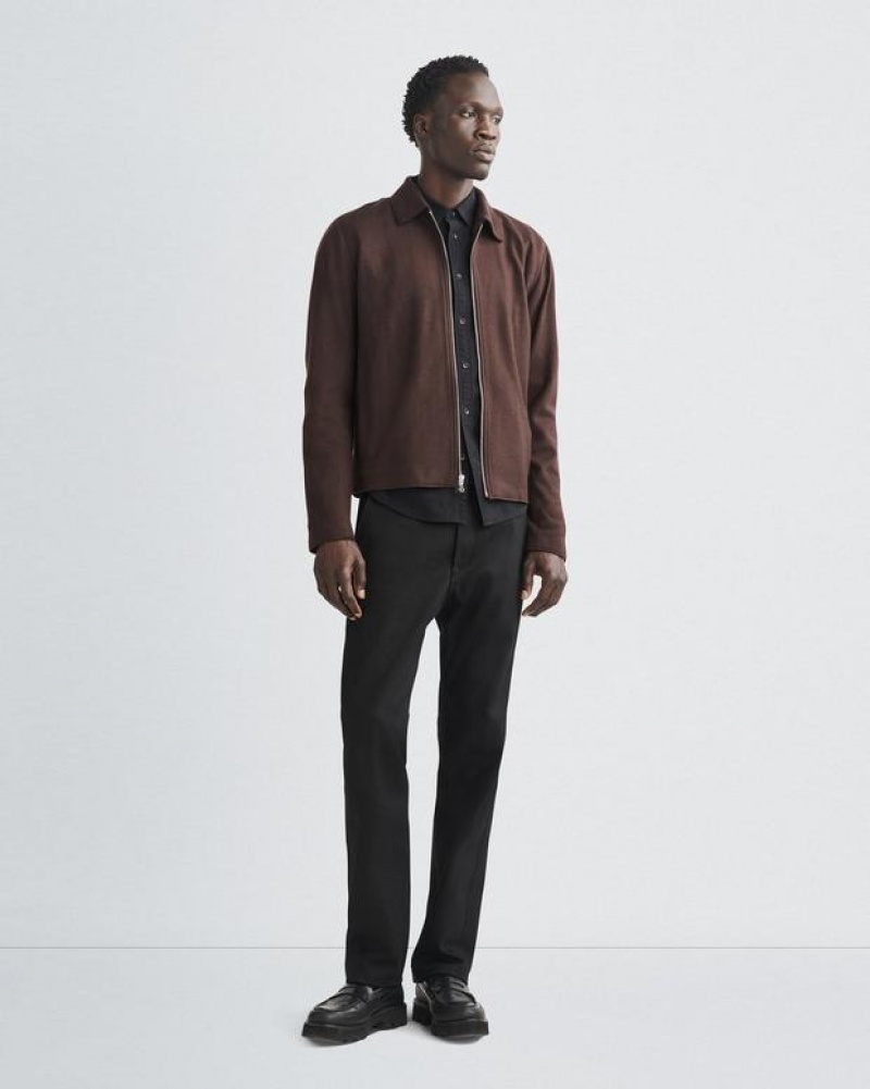 Men's Rag & Bone Melrose Japanese Wool Slim Fit Jackets Brown | 367FDRNIE