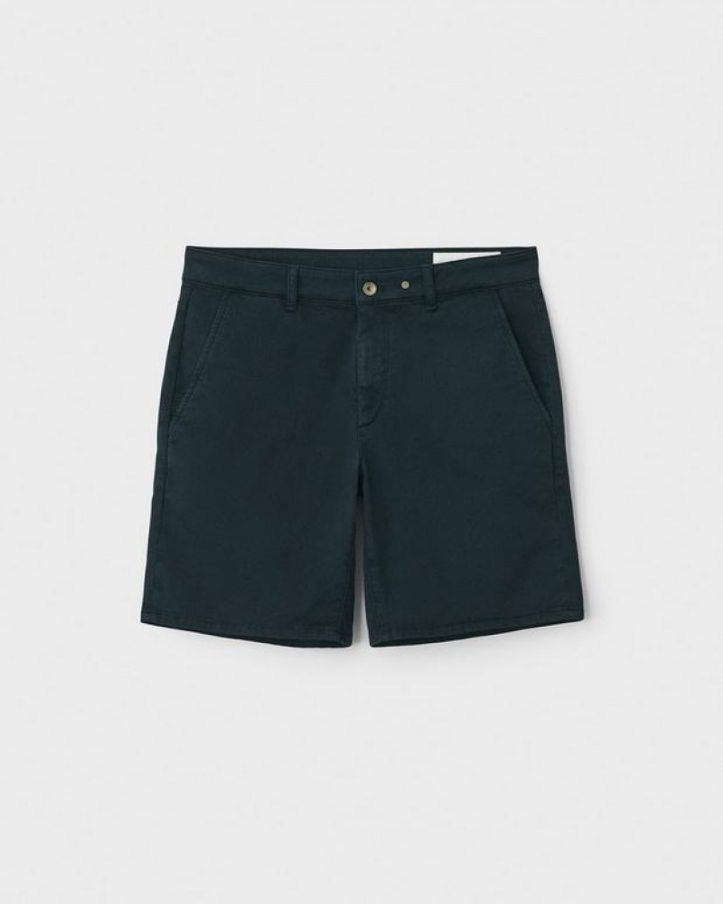 Men's Rag & Bone Perry Cotton Stretch Twill Slim Fit Shorts Salute | 594OZVJFT