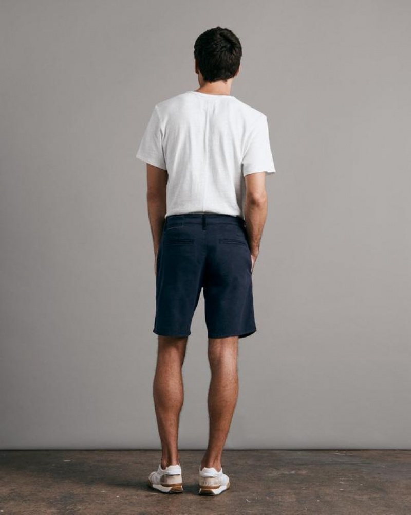 Men's Rag & Bone Perry Cotton Stretch Twill Slim Fit Shorts Salute | 594OZVJFT