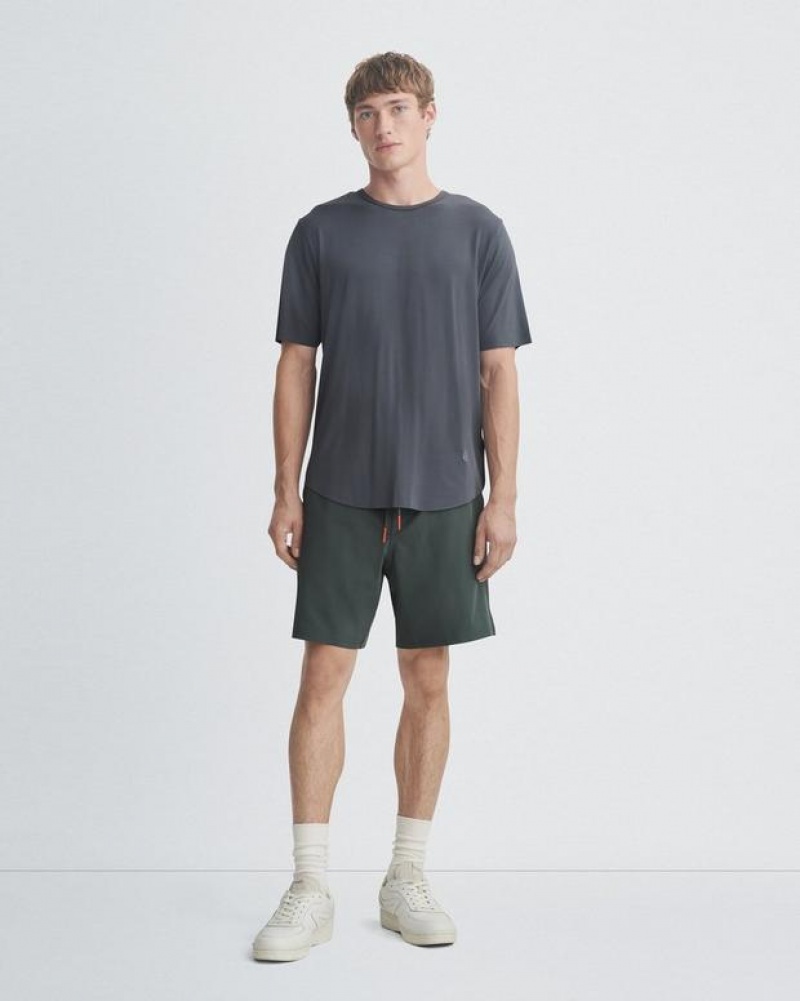 Men's Rag & Bone Pursuit Active Relaxed Fit Shorts Grey | 510RMXUHQ