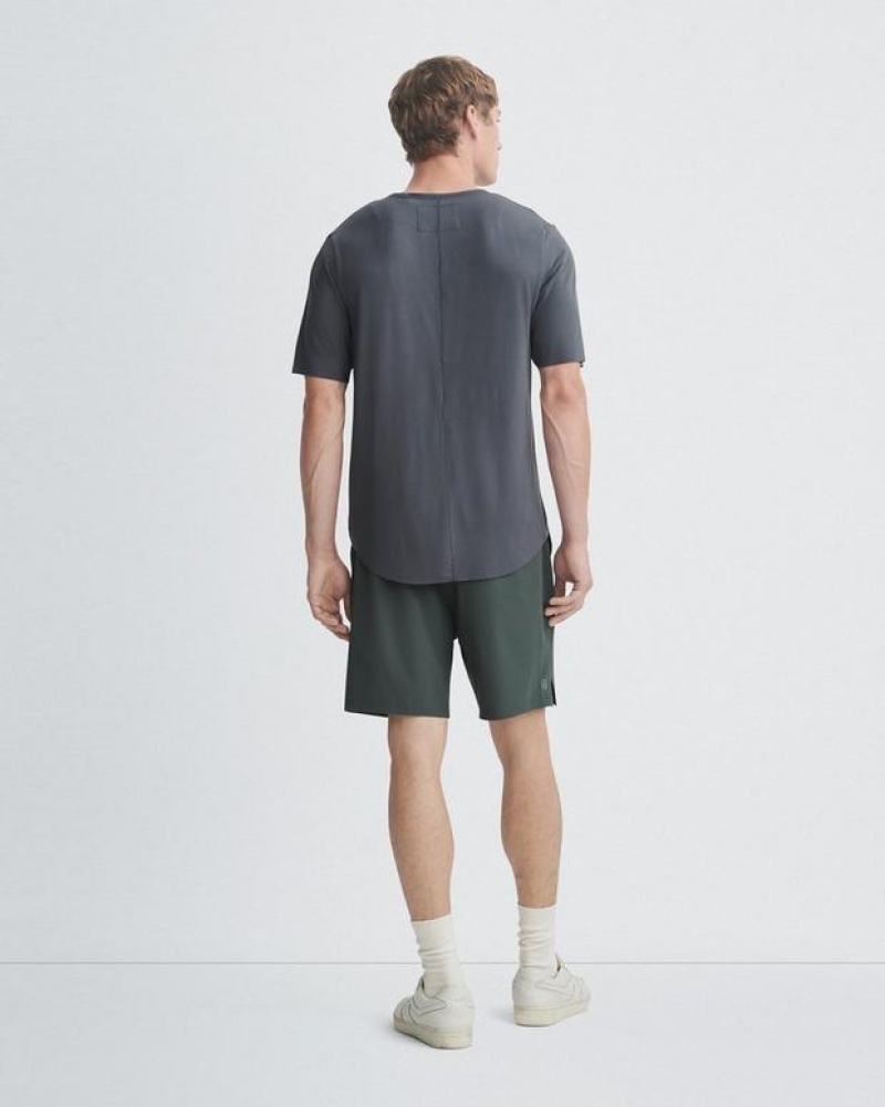 Men's Rag & Bone Pursuit Active Relaxed Fit Shorts Grey | 510RMXUHQ