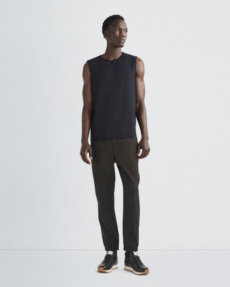 Men's Rag & Bone Pursuit Haydon Tank Tech Jersey T-Shirt Black | 024CFWGVI