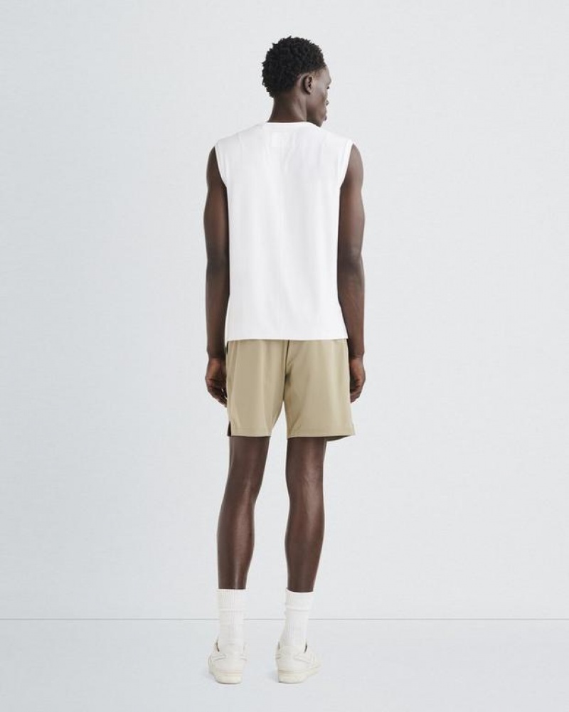 Men's Rag & Bone Pursuit Haydon Tank Tech Jersey T-Shirt White | 784BAHFPL