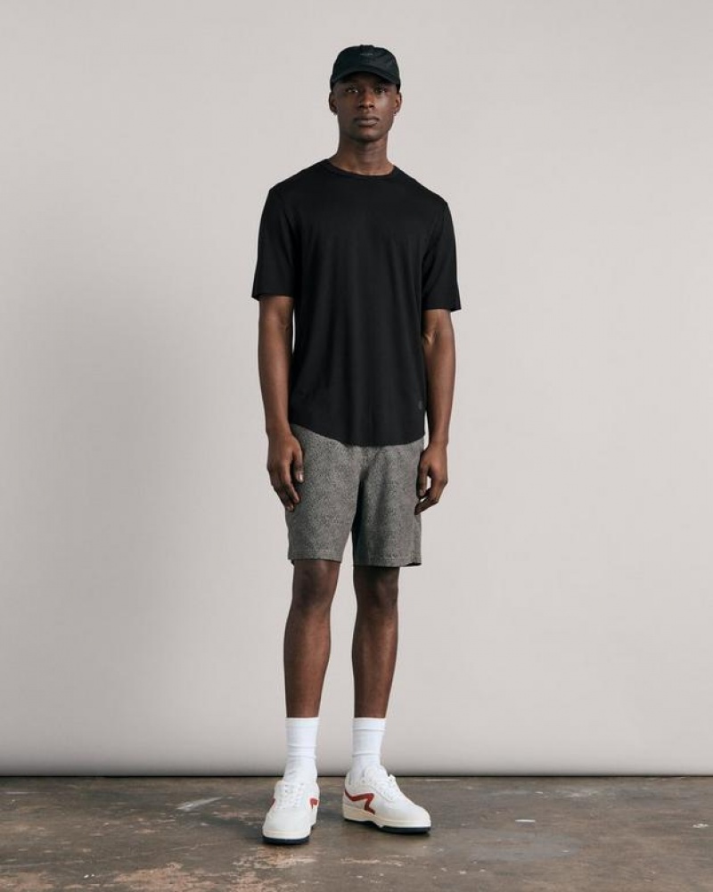 Men's Rag & Bone Pursuit Haydon Tee Tech Jersey T-Shirt Black | 786VIEWQM