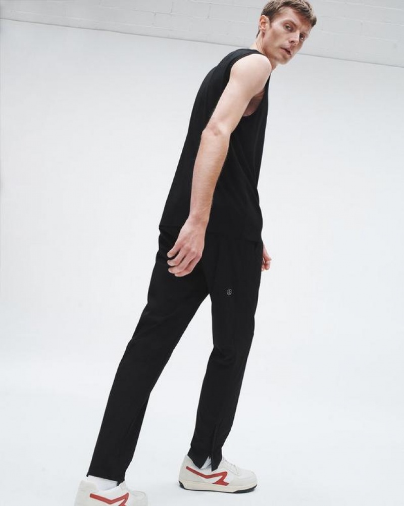 Men's Rag & Bone Pursuit Zander Technical Track Relaxed Fit Pants Black | 015TWLRAS