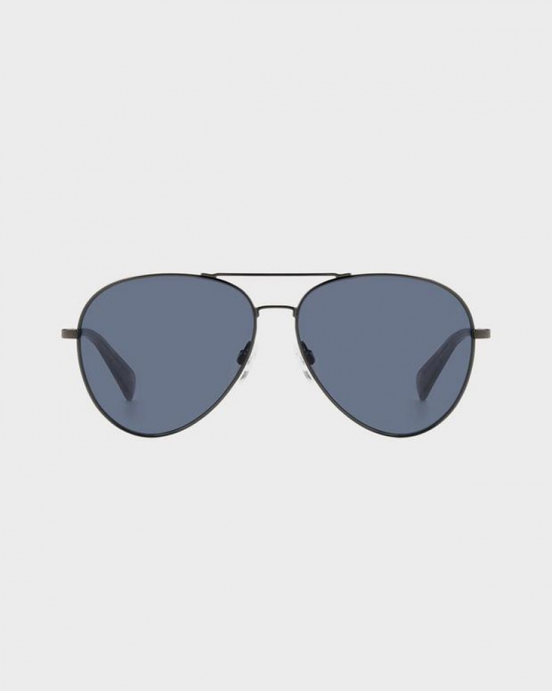 Men's Rag & Bone Ren Pilot Sunglasses Grey | 578KFBWIU