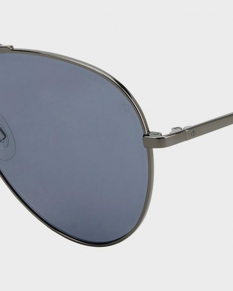 Men's Rag & Bone Ren Pilot Sunglasses Grey | 578KFBWIU