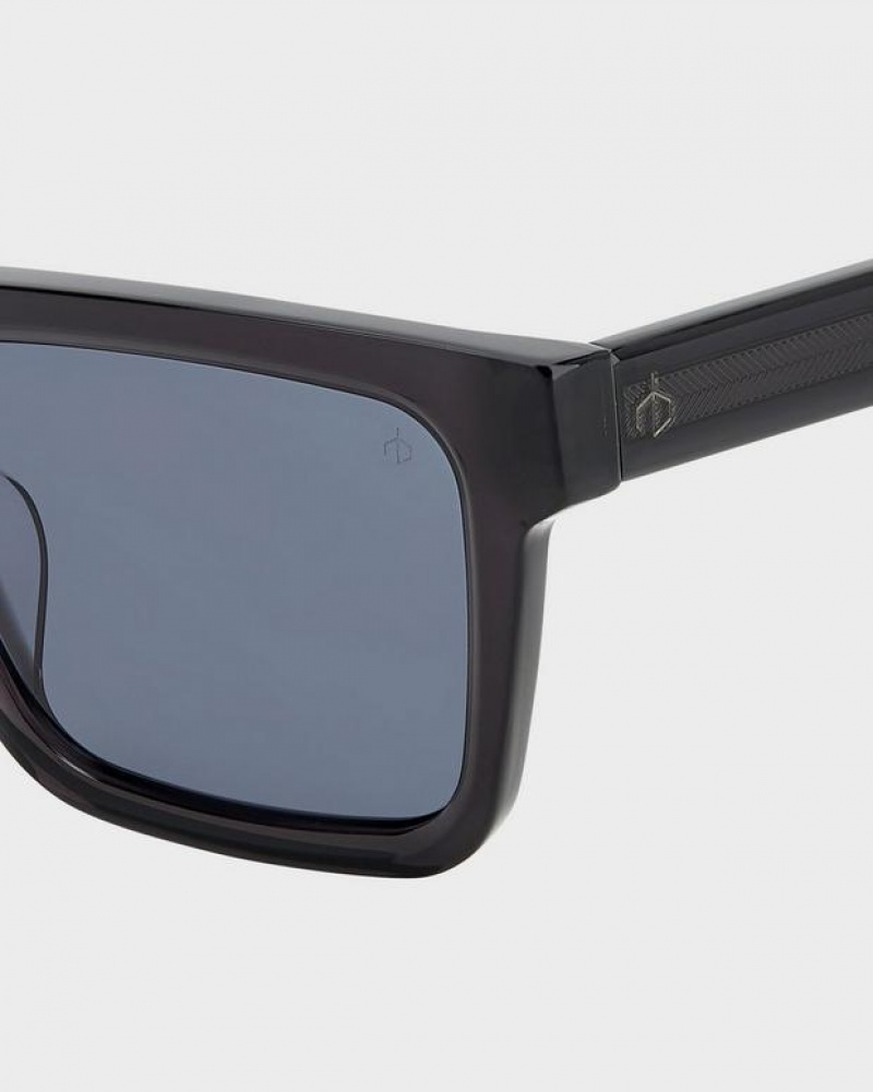 Men's Rag & Bone Warren Rectangular Sunglasses Grey | 796ZQEMFB