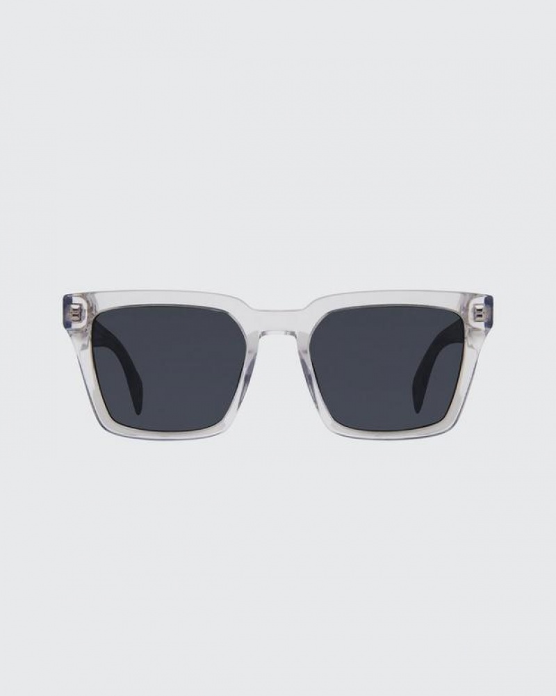 Men's Rag & Bone Zander Square Sunglasses Crystal | 624COYFGA