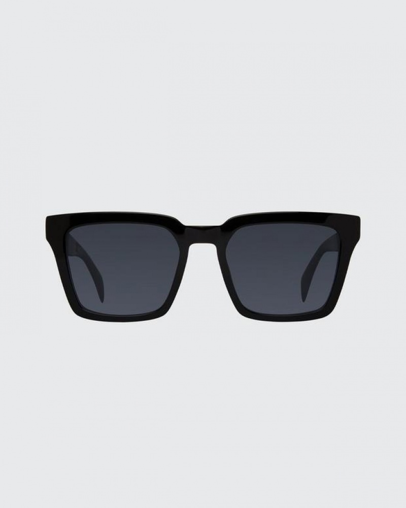 Men's Rag & Bone Zander Square Sunglasses Black | 840NHRLAF