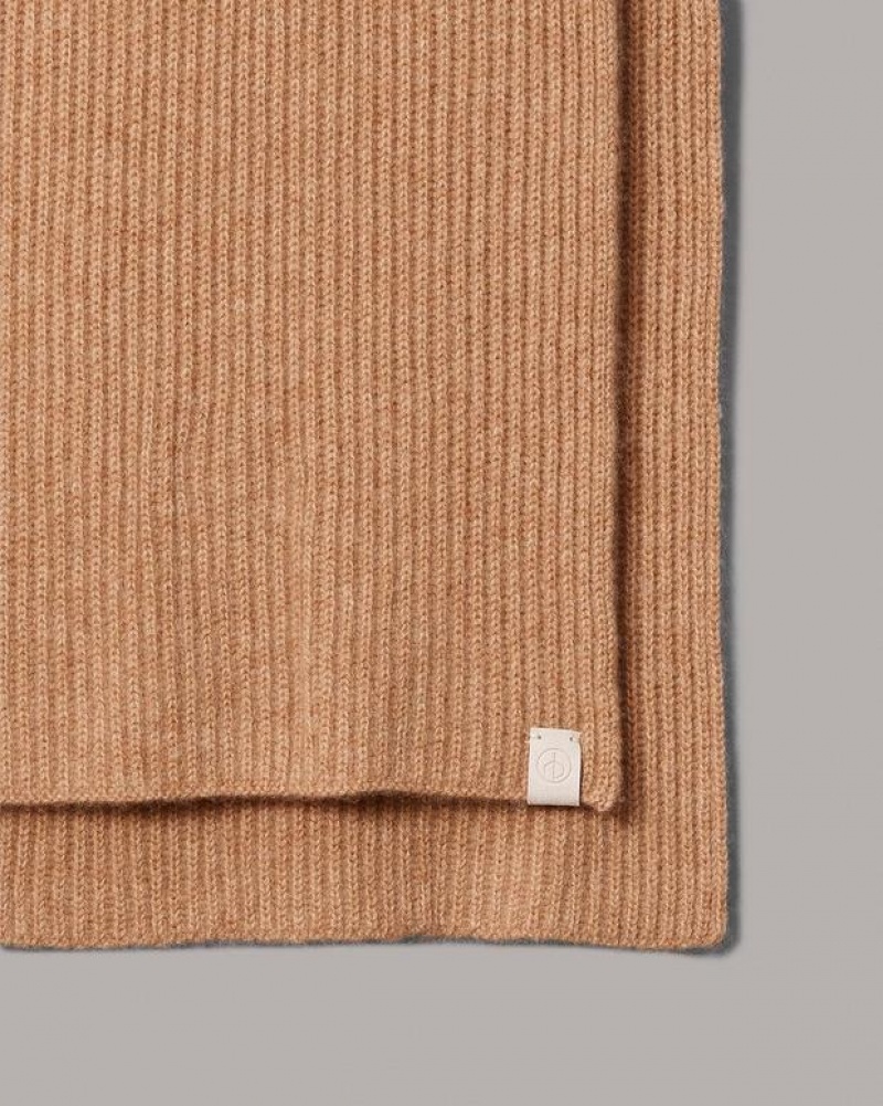 Women's Rag & Bone Ace Cashmere Midweight Scarf Brown | 071BWHQYI