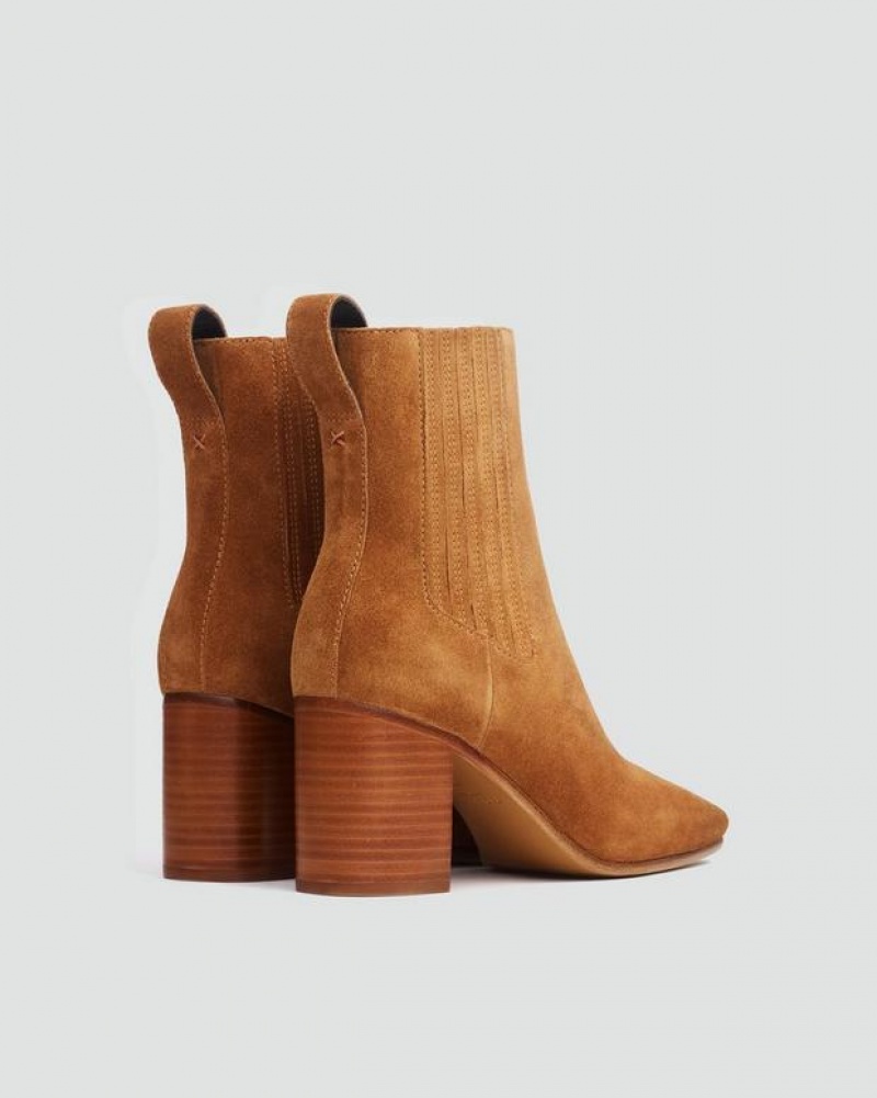 Women's Rag & Bone Astra Chelsea - Suede Chelsea Ankle Boots Brownwood Suede | 097CDRNMO