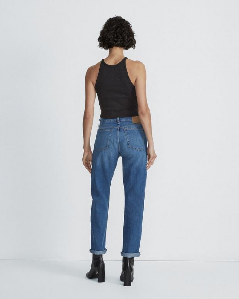 Women's Rag & Bone Baggy Dre Low-Rise Rigid Jeans Blake | 079QRWCNY