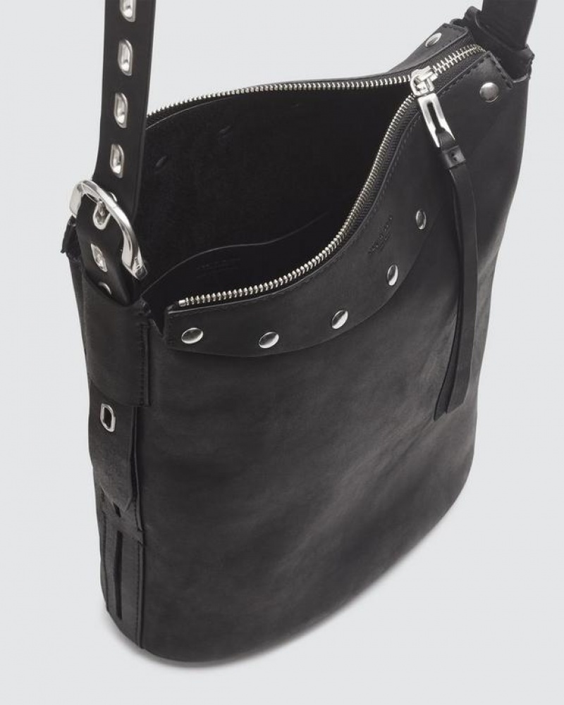 Women's Rag & Bone Belize Bucket Bags Black | 092BDEQVJ