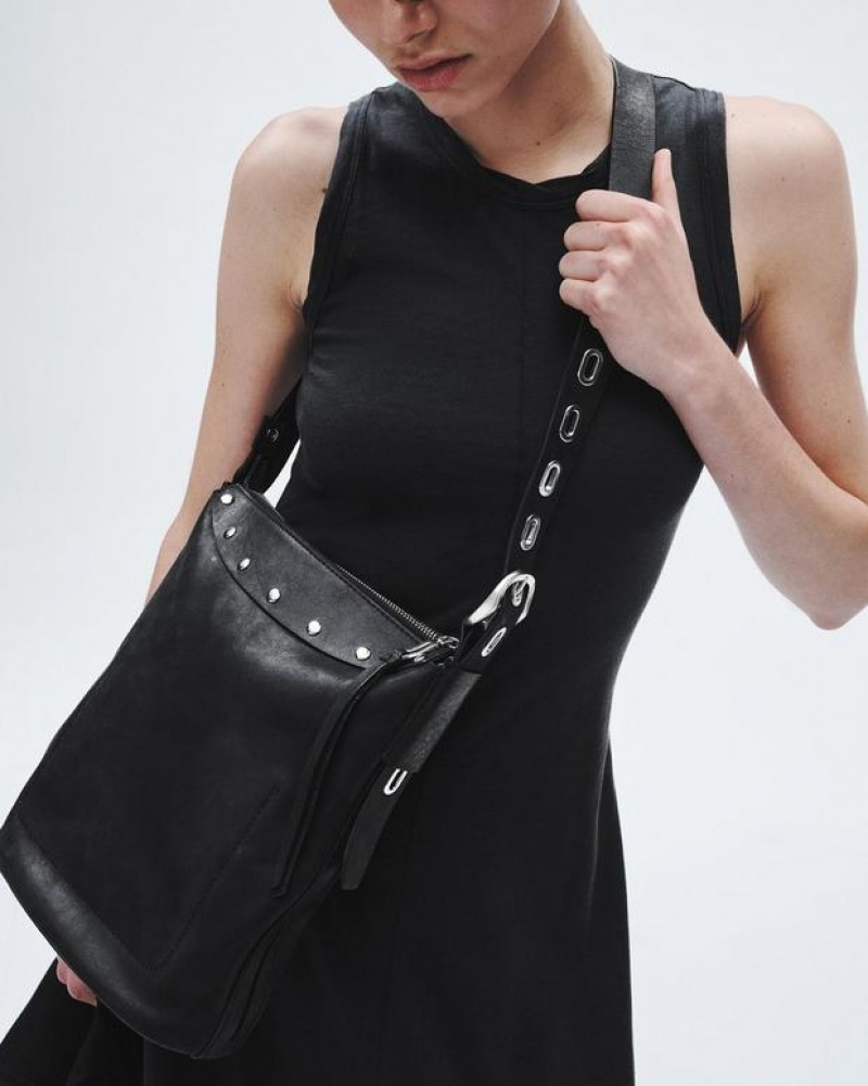 Women's Rag & Bone Belize Bucket Bags Black | 307IBHRLE