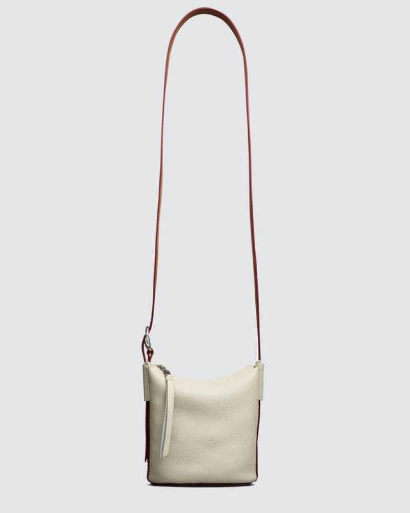 Women's Rag & Bone Belize Mini Small Bucket Bags White | 391EVBXQH