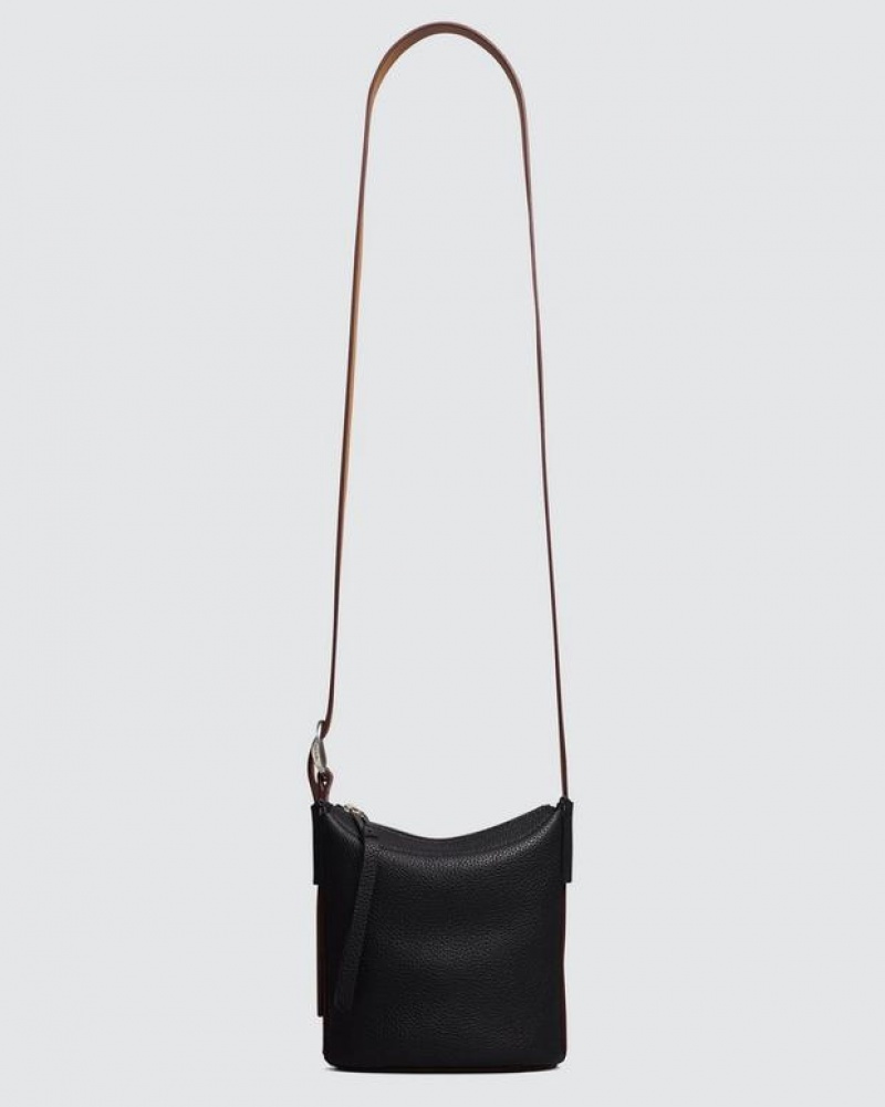 Women's Rag & Bone Belize Mini Small Bucket Bags Black | 423XYPLDG