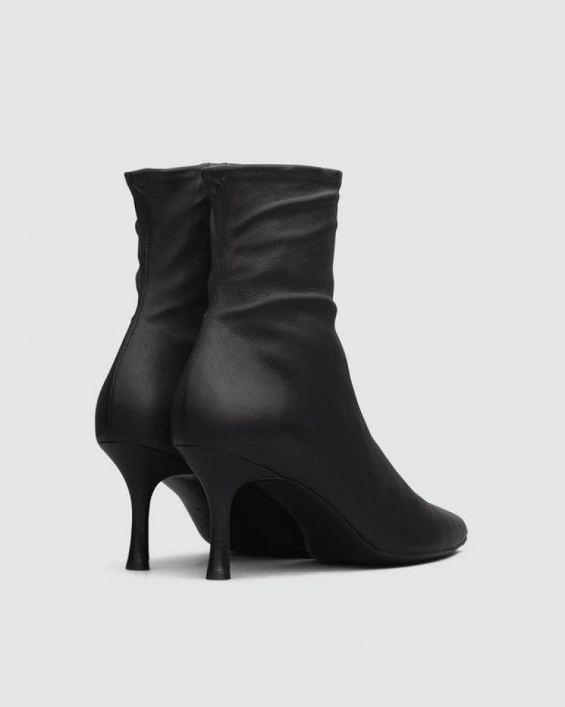 Women's Rag & Bone Brea - Leather Ankle Boots Black | 591NVKGJL