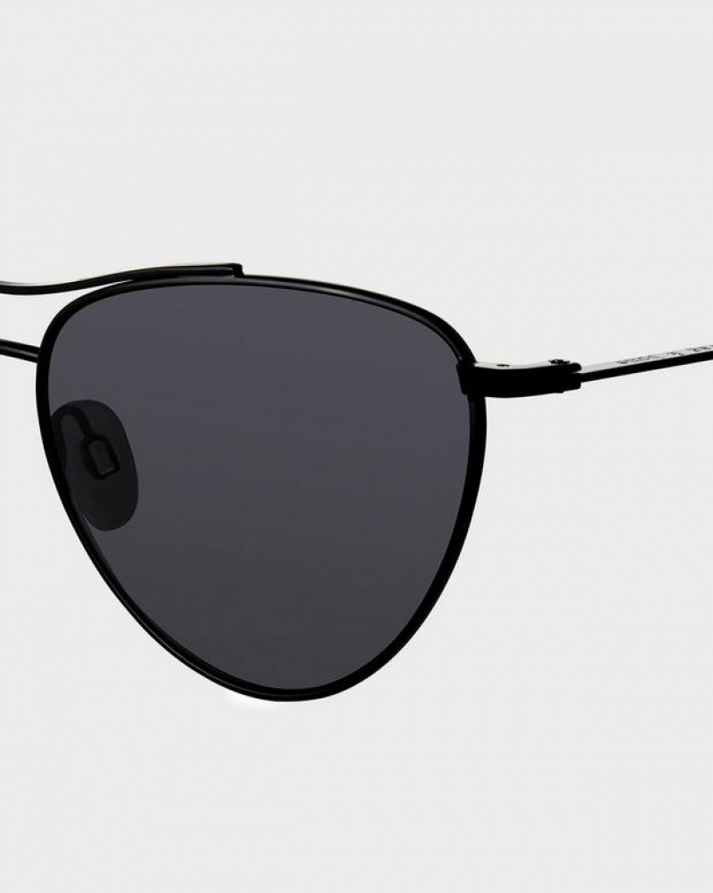 Women's Rag & Bone Clare Butterfly Sunglasses Black | 310LVUAET