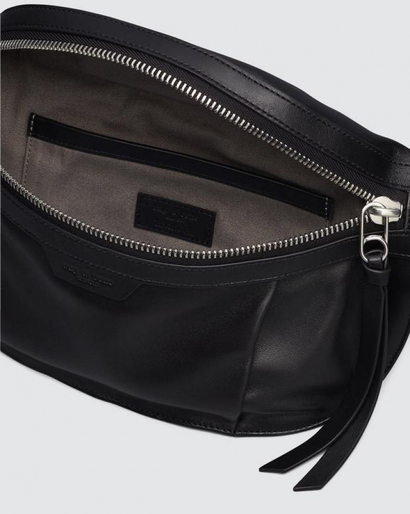 Women's Rag & Bone Commuter Fanny Pack Small Fanny Pack Handbags Black | 164HMEYZX