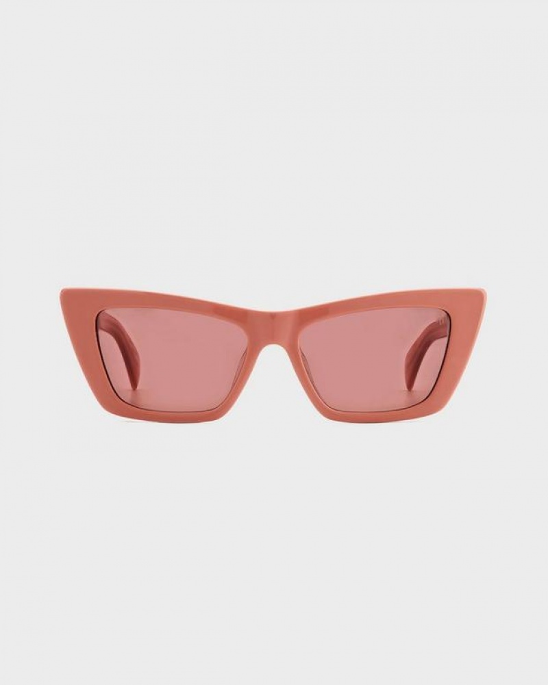 Women's Rag & Bone Delphine Sunglasses Pink | 729BZHXYC