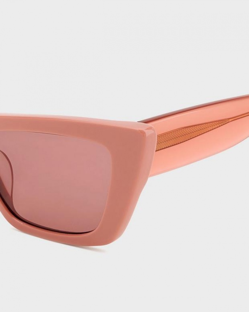 Women's Rag & Bone Delphine Sunglasses Pink | 729BZHXYC