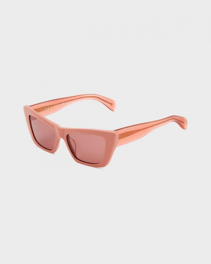 Women\'s Rag & Bone Delphine Sunglasses Pink | 729BZHXYC