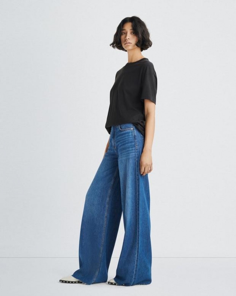 Women's Rag & Bone Featherweight Sofie Wide-Leg High-Rise Featherweight Jeans Otto | 507GMFTUR