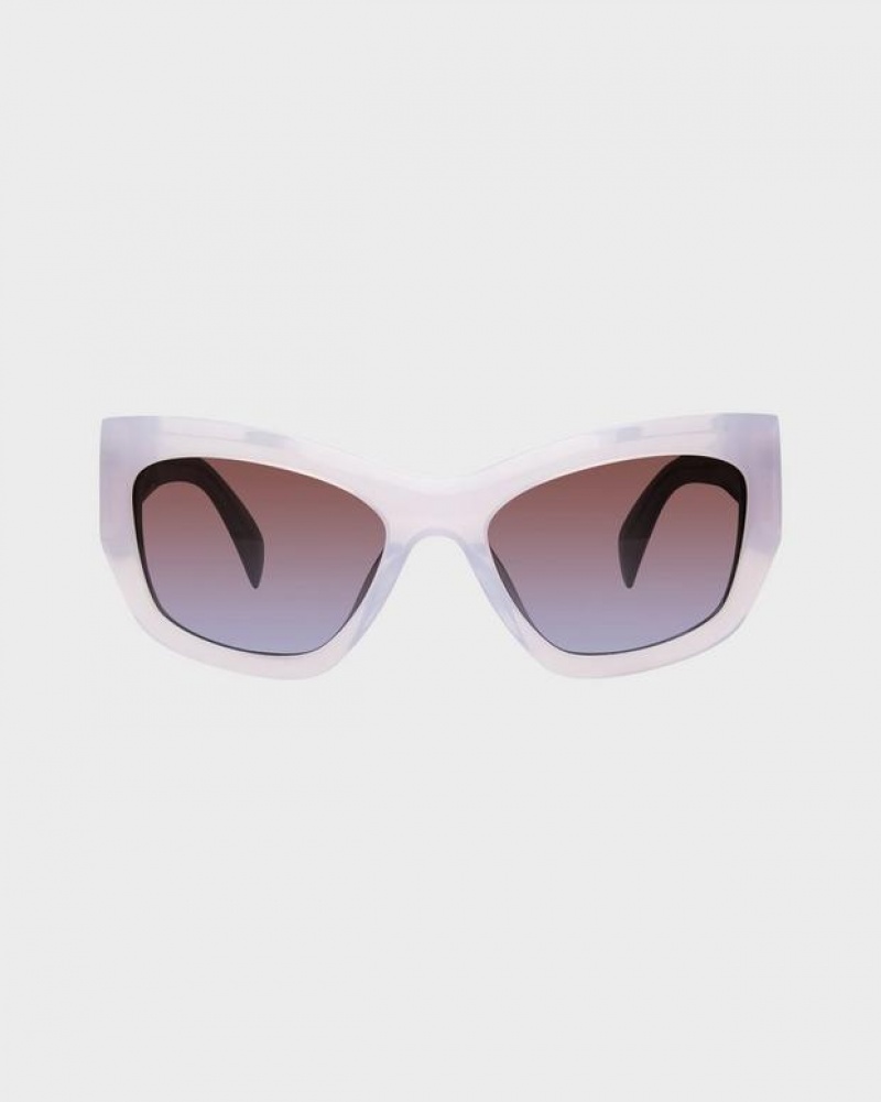 Women's Rag & Bone Gwyn Cat Eye Sunglasses Purple | 952DCUTYV